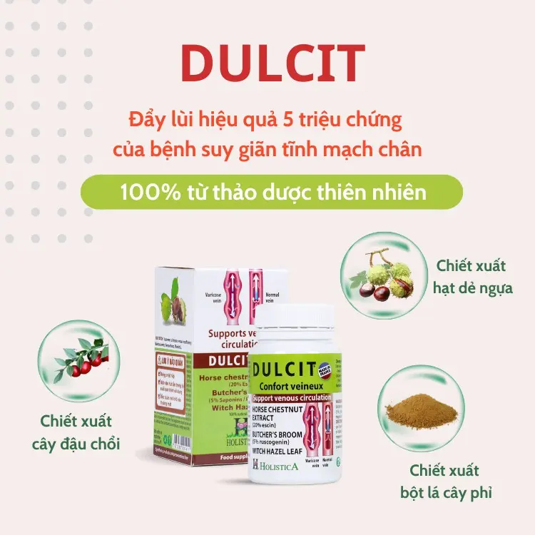 Dulcit đẩy lùi suy giãn tĩnh mạch – Website chính thức